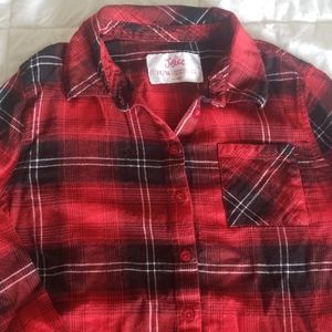 Girls Plaid Top
